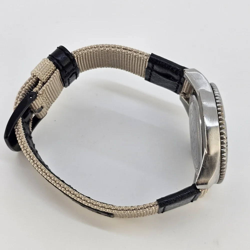 Timex Expedition Men Watch 40MM Black DayDate Dial NEW Tan Nylon Bands Battery